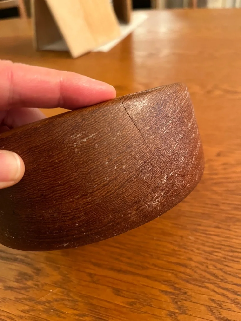 Vintage MCM Genuine Teak Wood Salad Bowls Goodwood Thailand - Set of 8